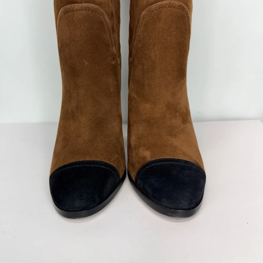 New Veronica Beard Conrad Cap Toe Over the Knee Boot Sz 9